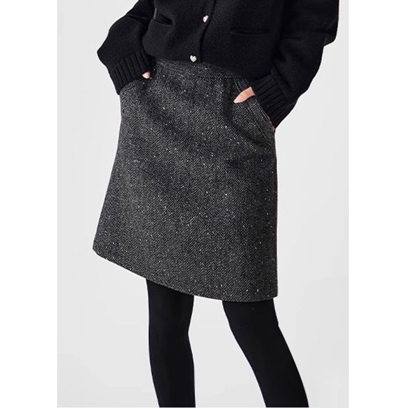 TM Custom-made Fashionable Thickened Short Skirt, Light Luxury Winter New Model 2025, High-end Woolen Skirt For Women_ecoleips.com