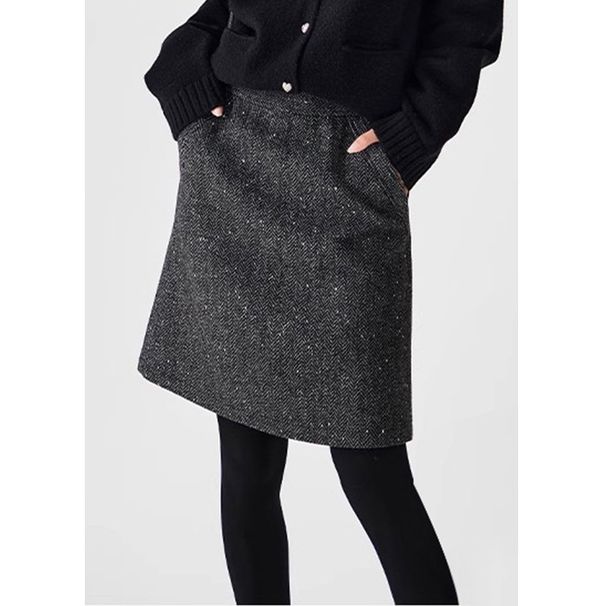 TM Custom-made Fashionable Thickened Short Skirt, Light Luxury Winter New Model 2025, High-end Woolen Skirt For Women_ecoleips.com