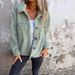 Women's Autumn Winter Lapel Single Breasted Lambswool Coat New Arrival_ecoleips.com