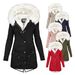 Women’s Fluffy Collar Pocket Coat – Trendy Casual Jacket (Red/Black/Pink, S-5XL, Amazon/Wish Cross-Border Fashion)_ecoleips.com