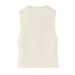 Aria Basics Z Cross-Border Women's Clothing 2025 New European And American Style Knitted Round Neck Sleeveless Simple Tank_ecoleips.com