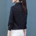 European American Cross-border Foreign Trade Japanese And Korean Printed Women's Long-sleeve Casual Elegant Stylish_ecoleips.com