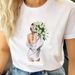 Women's Vintage Letter Print Summer Urban Girl Top_ecoleips.com