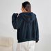 AD702 European And American 2025 New Cross-border Woolen Women's Fashion Loose Cardigan With Drawstring Hood Versatile_ecoleips.com