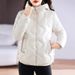 Short 2025 New Fashionable Glossy Slim Lightweight Hooded Coat Women's Cotton Padded Jacket_ecoleips.com