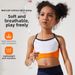Color Blocked High Elasticity Thin Strapped Children's Sportswear Yoga Top For Fitness Training Running Clothes For Kids_ecoleips.com