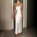 Women's Clothing Temperament Satin Evening Dress Suspenders Dress Dress Female_ecoleips.com