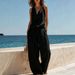 Women's 2 Piece Sleeveless Cowl Neck Linen Set – Minimalist Casual Summer Outfit 2026_ecoleips.com