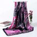 Women's Retro Ethnic Style Large Square Scarf 90 Cm Satin Faux Silk Cashew Print Middle Eastern Headscarf For Muslim Fashion_ecoleips.com