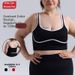Plus Size Wire-Free Backless Sports Vest For Women Color-Blocked Shock Absorption Outdoor Wear Fitness Running Yoga_ecoleips.com