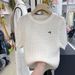 Women's round Neck Short Sleeve Knit Top Embroidered Striped Design Soft Summer Top Unique And Exquisite Fashion for Ladies_ecoleips.com