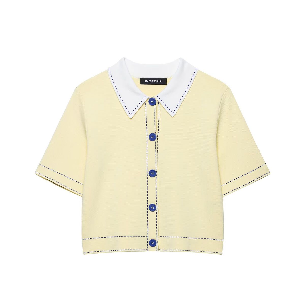 European And American Style 2025 New Fashion Temperament Women's Clothing, Shirt And Thread Knitted Jacket_ecoleips.com