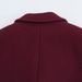 Elegant Wine Red Double-Breasted Trench Coat – Classic Longline Polyester Blend Coat For Women (Timeless Vintage Style)_ecoleips.com