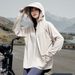 Women's Summer Wide Brim Sun Protection Clothing UV Protection Ice Silk Loose Fit Casual Breathable Outdoor Cycling Coat_ecoleips.com