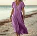 Spring/Summer Women's Cotton Linen Dress High-End Elegance New Style For Women_ecoleips.com