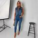 Women's Clothing Slim Fit Denim Jumpsuit For Women Sexy Tight Fitting Fashionable American Style New_ecoleips.com
