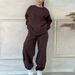 Women's Casual Lounge Set – Oversized Hoodie & Joggers (Fall/Winter Essentials, Streetwear Style, 6 Colors, S-Xxxl, Polyester-Spandex Blend)_ecoleips.com