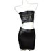 ng2510292 S-3XL Cross-border Korean-style Women's Base Matte Leather PU Bodycon Short Skirt, Summer Half Skirt_ecoleips.com