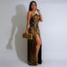 Verve CY 901469 Off-Shoulder Hollow Out High Slit Sexy Sleeveless Long Dress Party Evening Gown For Women_ecoleips.com