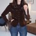 Elegant Luxurious Velvet And Mesh Patchwork Slim-Fit Long-Sleeve Shirt For Women, Fall 2025, High-End Fashionable Blouse_ecoleips.com