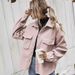 Women's Clothing Lapel Single Breasted Thick Wool Coat Solid Color Loose Fit Spring Clothing_ecoleips.com