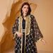 Women’s Clothing Hot Sale Heavy Mesh Embroidery Splicing Gold Ribbon Muslim Two Piece Suit_ecoleips.com