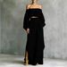 Women's Fashion Set Casual Off-Shoulder Top And Irregular Skirt Two-Piece Ensemble_ecoleips.com