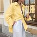 Voya Women's European And American Casual Vacation Solid Color Long Sleeve Blouse Women's Spring And Summer Clothing_ecoleips.com