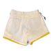 Women's Clothing Dopamine Lemon Yellow Denim Shorts Summer Design Contrast Color A Line Wide Leg Hot Pants_ecoleips.com