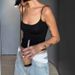 In Stock European And American Sexy Hot Girl Soft Skin-Friendly Tight Elastic Camisole Sports Slim Fit Short Top_ecoleips.com