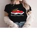 WoWoWomen's Christmas Merry Christmas Printed T-Shirt Red Car With Christmas Tree Graphic T Shirt Lovely Cute Tee Topsss._ecoleips.com