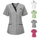 Beauty Salon Work Clothes Doctor Short Sleeve Tops V Neck Nurse Clothes Female Nursing Technician Clothes_ecoleips.com