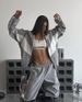 Women's Fashionable Leisure Suits Color Matching Long Sleeved Zipper Cardigan Contrast Color Tops Trousers Sports Set_ecoleips.com