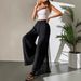 Women's Clothing Casual Chiffon Wide Leg Pants Loose Long Trousers For Women_ecoleips.com