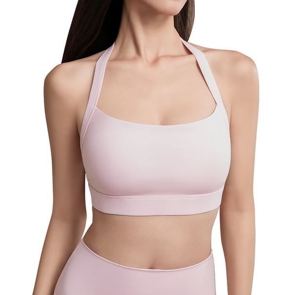 Women's Clothing Women's Halter Neck Sports Vest With Chest Pads Underwear Sexy Back Fitness Bra Can Be Worn As A Yoga Suit Short Top_ecoleips.com