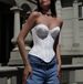 Aria Basics Aria Basics YL25260 European And American Summer New Cross-Border Foreign Trade Sexy Lace Embroidered Tube Waist Cincher Vest Top_ecoleips.com