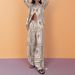 2026 Spring New Women's Clothing Cross-Border European American Foreign Trade Casual Commuting Printed Shirt And Pants_ecoleips.com