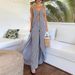 Women's Clothing New Fashion Sleeveless Striped Suspender Top With Striped Trousers Two Piece Suit_ecoleips.com
