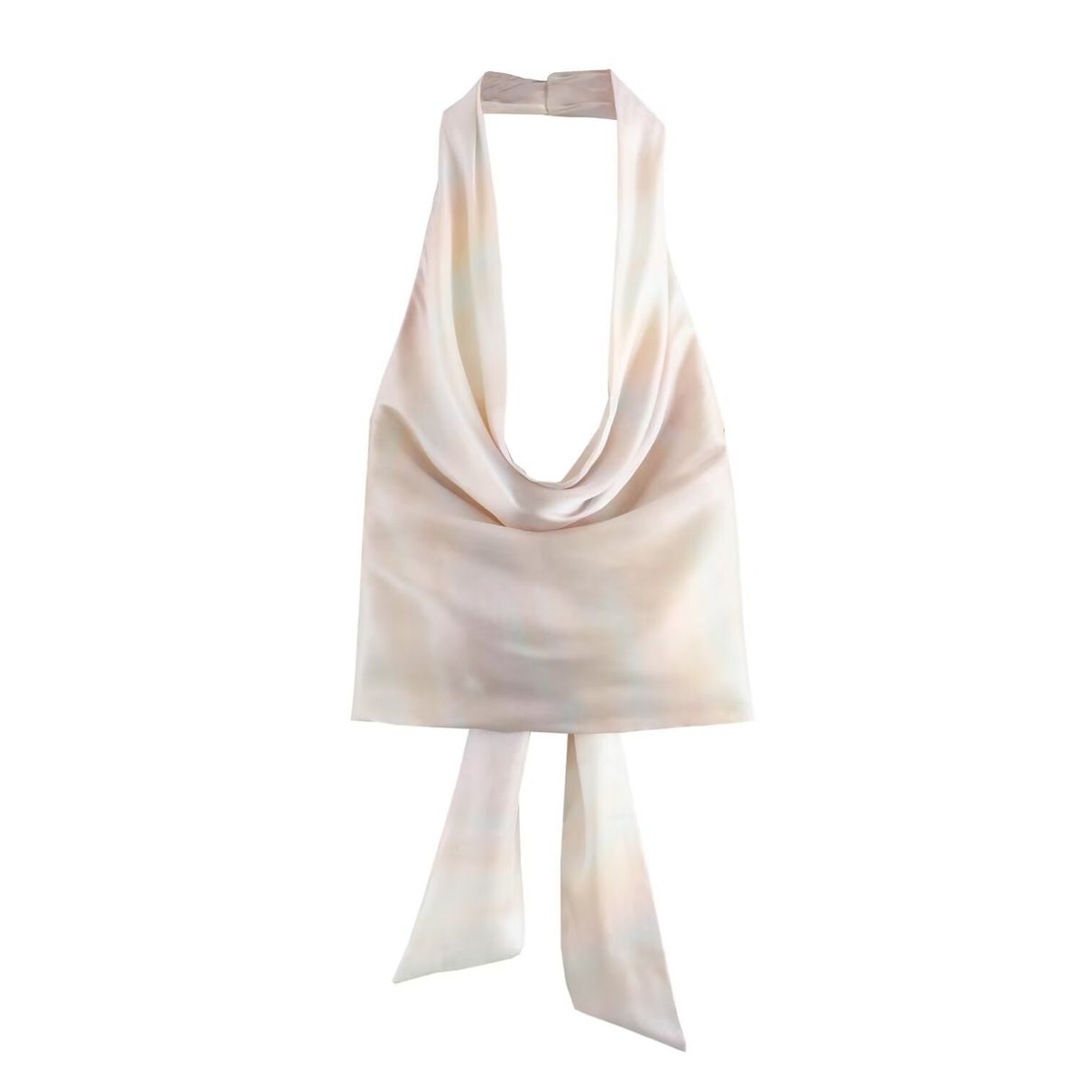10687-Summer New Women's Clothing In European And American Style, Halter Neck, Lace-up, Backless, Small Camisole Top_ecoleips.com