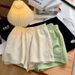Women's Lightweight Loose-Fit Casual Shorts - Stretchy Polyester Athletic Lounge Shorts For Home, Exercise, And Daily Wear, Gray, Black, Green, Beige_ecoleips.com