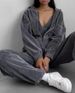 Aria Basics Aria Basics 2025 European And American Women's New Hooded Sweatshirt Casual Fashion Sports Set_ecoleips.com