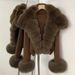 Luxury Knit Cardigan With Fox Fur Trim – Short Sleeveless Winter Coat For Women (Elegant & Warm Open-Front Sweater Jacket)_ecoleips.com
