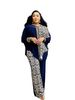 2024 New In Matching African Sets For Women Elegant Lady Evening Leopard Clothing Plus Size Dashiki Top And Pants Suits_ecoleips.com