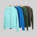 Women's Slim Fit Full Zipper Fleece Lined Hooded Cardigan Sweatshirt Casual Sports Jacket_ecoleips.com