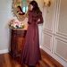 2025 European And American Foreign Trade Autumn New Fashion Elegant Waist-cinching Printed Long Dress_ecoleips.com