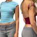 Summer New Arrival: European American Street Unique Solid Color Design, Backless Short Style, Slim-fit, Sexy And_ecoleips.com