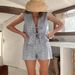 Women's Clothing Casual Plaid Suit Lace Up Vest Elastic Waist Shorts Suit_ecoleips.com