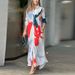 Women's Clothing Autumn New Fashion Printed Shirt Collar Loose Waist Dress Women_ecoleips.com