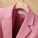 Trendy Oversized Blazer For Women – Korean-Inspired Thickened Casual Suit Jacket (Black/Pink/Green, Sizes S-4XL)_ecoleips.com