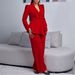 Women's Clothing Women's New Fashion Temperament Elegant Ruffled Long Sleeved Top Wide Leg Pants_ecoleips.com